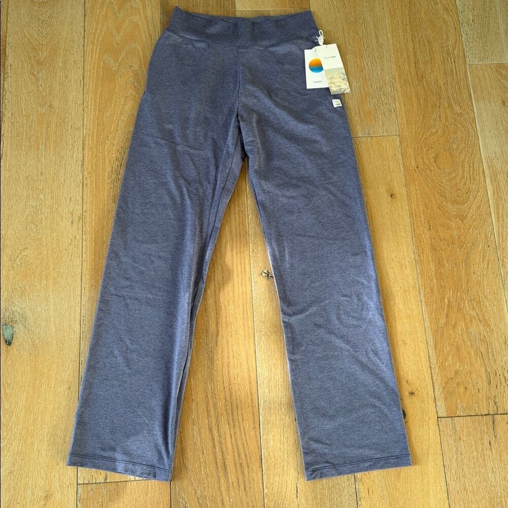 Vuori Halo Straight Leg Trouser DreamKnit Cosmic Heather Size S NWT Minimalist - Picture 5 of 10